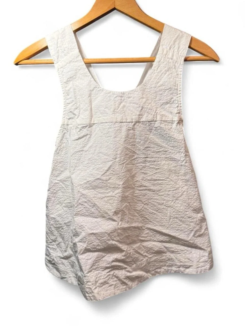 a new day White Sleeveless Chemise Tank